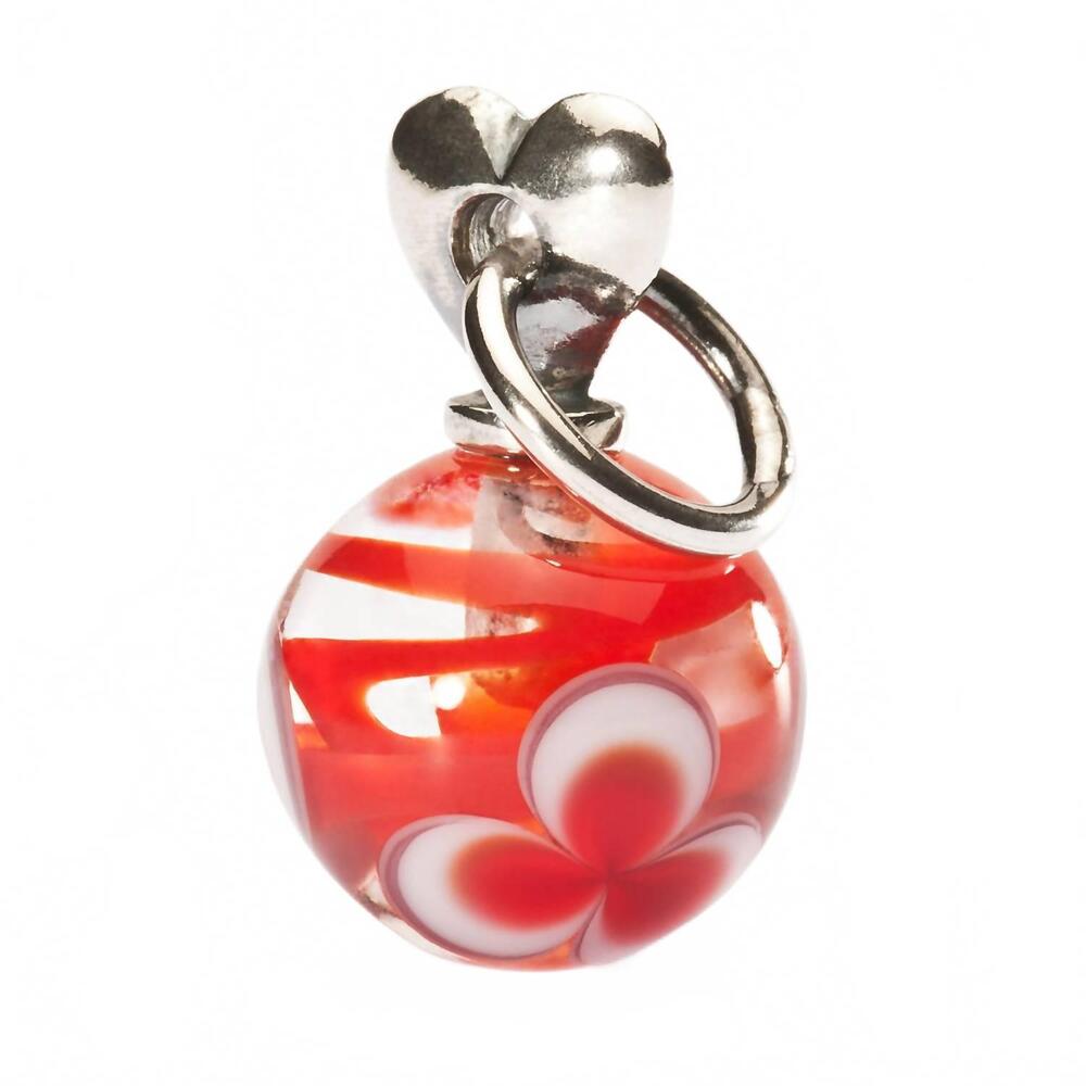 NEW TROLLBEADS women's valentine love bead charm in red